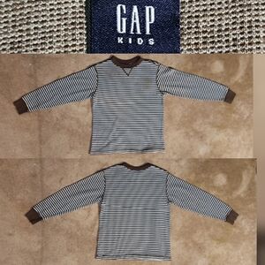 Gap Kids Blue & Brown Long Sleeve Shirt Sz 8